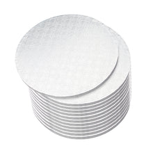 Load image into Gallery viewer, 14 Inch Round Cake Drums - 12pk White Cake Drum Boards, Smooth-Edges
