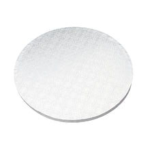 Load image into Gallery viewer, 14 Inch Round Cake Drums - 12pk White Cake Drum Boards, Smooth-Edges
